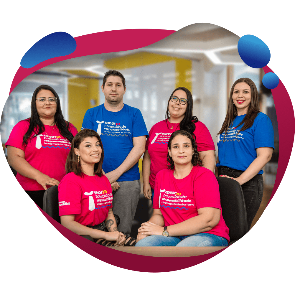 Temos um ótimo time de contadores, apaixonados pelo seu trabalho